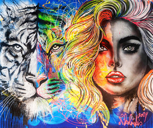 Strenght and Grace van Nikolaos Nikolaidis, Schilderij te koop op Singulart