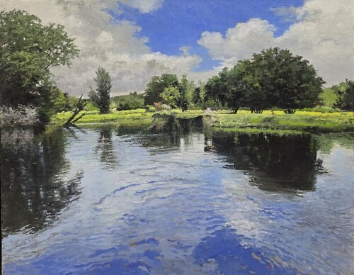 Summertime Blues di Michael Compton, Pittura in vendita su Singulart