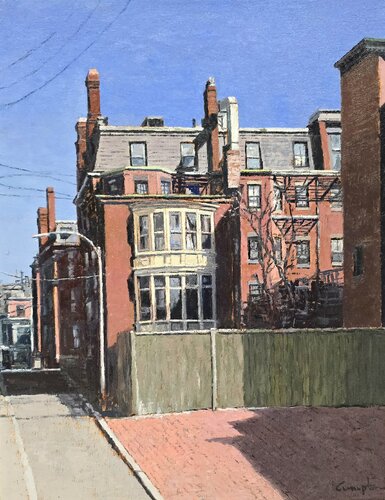 Back Bay Alleyway by Michael Compton, Painting for Sale on Singulart