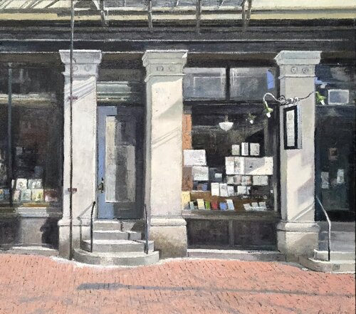 The Bookstore van Michael Compton, Schilderij te koop op Singulart