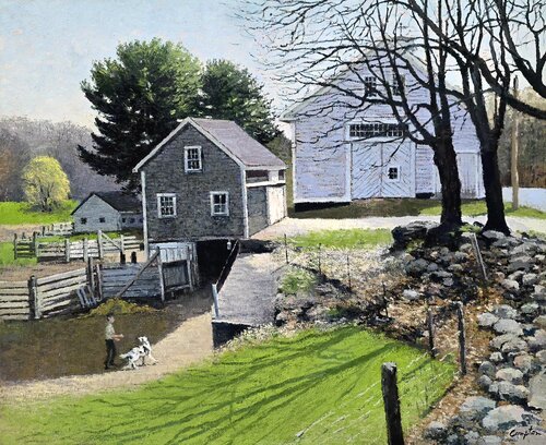 Hillside Farm de Michael Compton, Pintura a la venta en Singulart