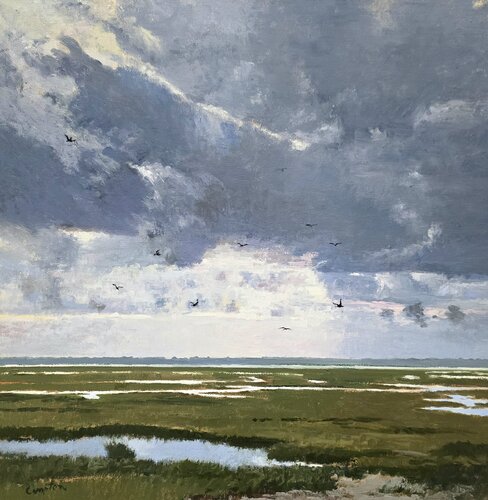 Salt Marsh par Michael Compton, Peinture en vente sur Singulart