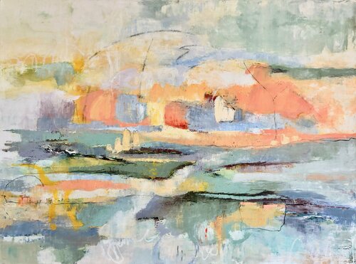 Merging Rivers von Kari Feuer, Malerei kaufen auf Singulart