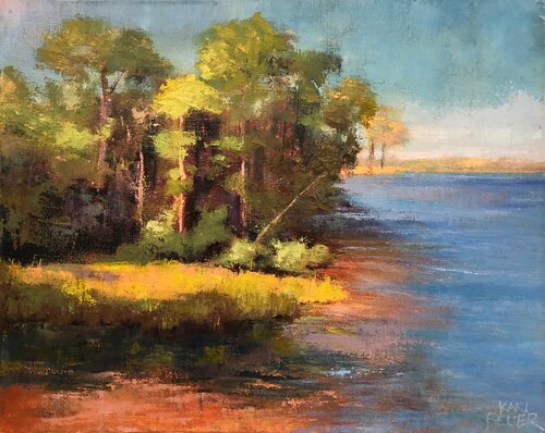 Brilliant Shore de Kari Feuer, Pintura a la venta en Singulart