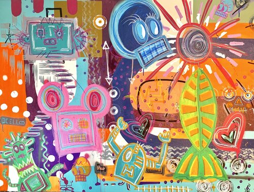 FUTURAMA von Virginia Valère, Malerei kaufen auf Singulart