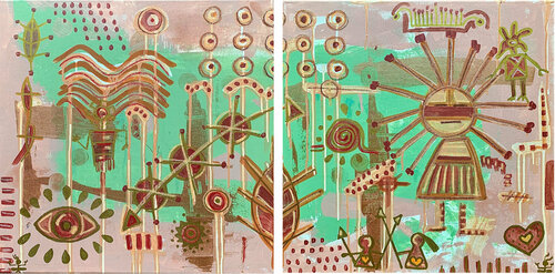 It takes a village by Virginia Valère, Painting for Sale on Singulart