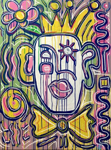 The king Clown von Virginia Valère, Malerei kaufen auf Singulart