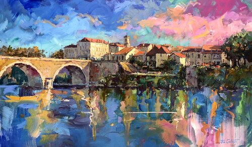 Bergerac, France by Jos Coufreur, Painting for Sale on Singulart
