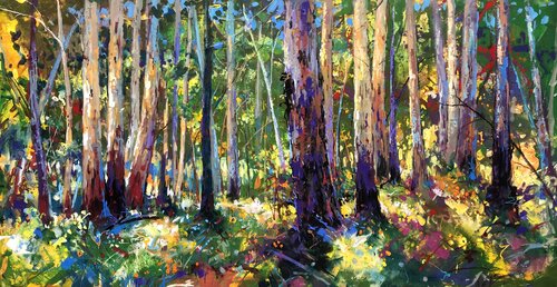 Gumtree Forest 7 by Jos Coufreur, Painting for Sale on Singulart