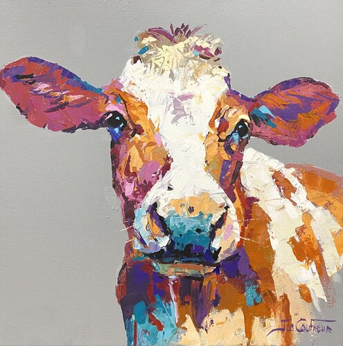 Susie the Cow by Jos Coufreur, Painting for Sale on Singulart