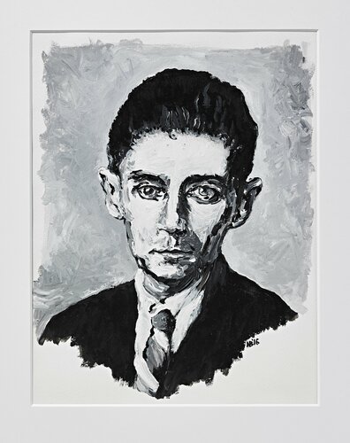 "Franz Kafka" by Benno Noll, 종이 for Sale on Singulart