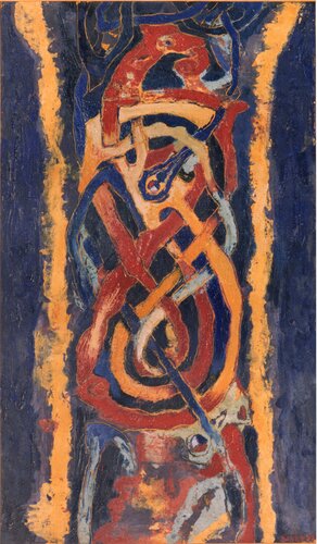 "Keltische Schlangensymbolik" van Benno Noll, Schilderij te koop op Singulart