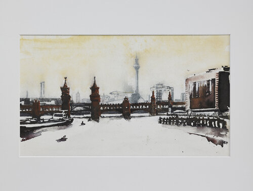 "Oberbaumbrücke" von Benno Noll, Werk auf Papier kaufen auf Singulart