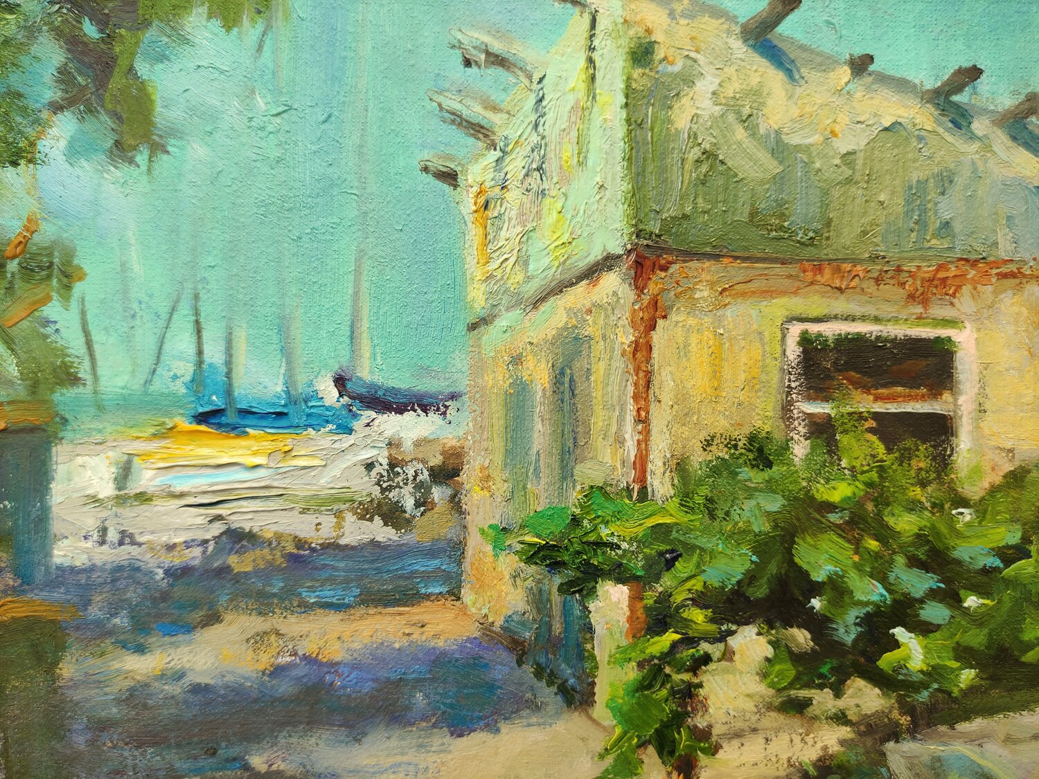 Boathouse by Svitlana Vol (2021) Painting Oil on Canvas SINGULART