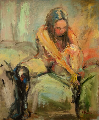 Pink morning van Svitlana Vol, Schilderij te koop op Singulart