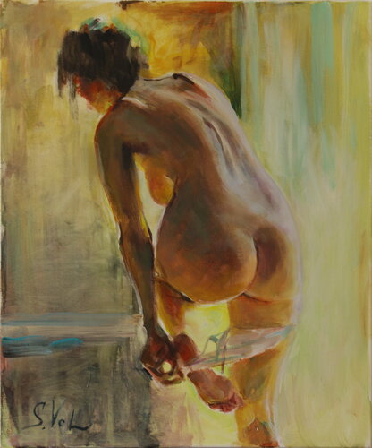 Nude model 1 par Svitlana Vol, Peinture en vente sur Singulart