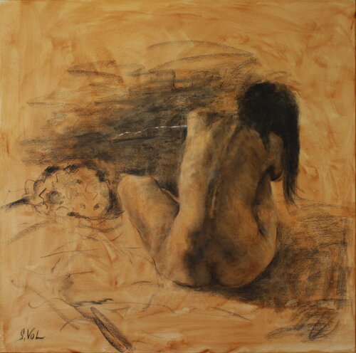 Drawing on the wall by Svitlana Vol, 회화 for Sale on Singulart