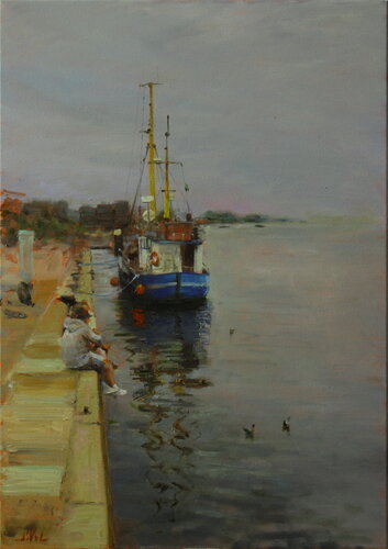 Jungen und das Meer by Svitlana Vol, 회화 for Sale on Singulart
