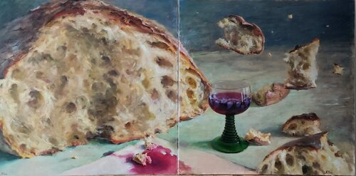 Bread of Time. (Diptych) by Svitlana Vol, 회화 for Sale on Singulart
