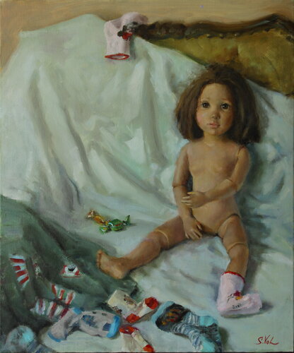 My favourite puppet van Svitlana Vol, Schilderij te koop op Singulart