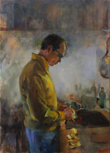 In the Kitchen by Svitlana Vol, 회화 for Sale on Singulart