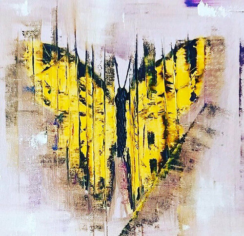 BUTTERFLY van Helen She, Schilderij te koop op Singulart