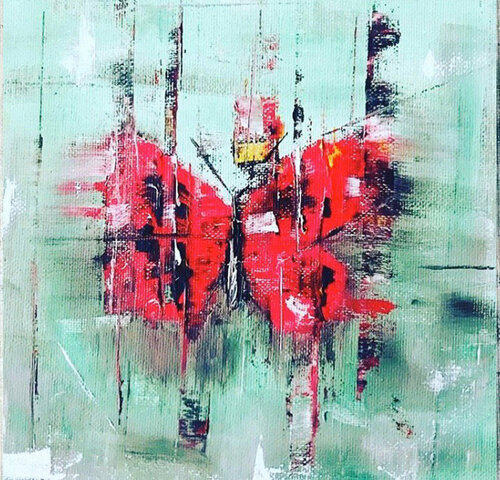 BUTTERFLY van Helen She, Schilderij te koop op Singulart