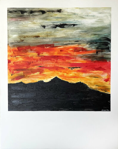 SUNSET IN ROME van Helen She, Schilderij te koop op Singulart