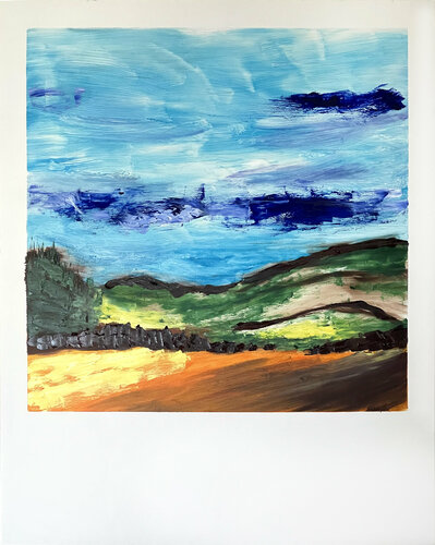 SUNSET IN TOSCANA van Helen She, Schilderij te koop op Singulart