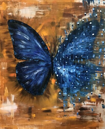 Butterfly matrix van Helen She, Schilderij te koop op Singulart