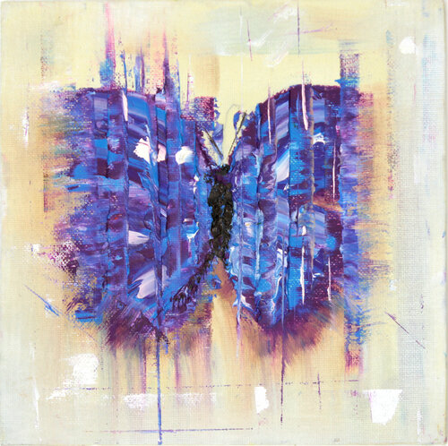 BUTTERFLY VERY PERI di Helen She, Pittura in vendita su Singulart