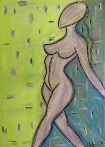 SPACE GIRL di Helen She, Pittura in vendita su Singulart