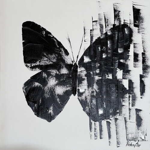 BUTTERFLY MATRIX YANG van Helen She, Schilderij te koop op Singulart