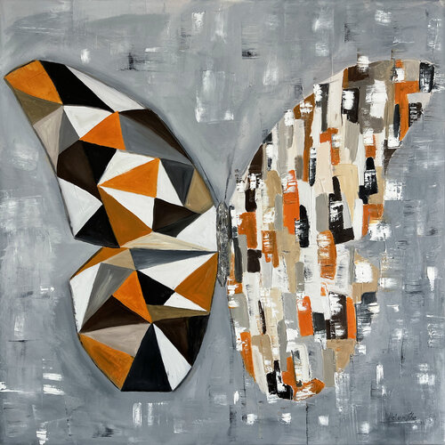 BUTTERFLY MATRIX PICASSO di Helen She, Pittura in vendita su Singulart