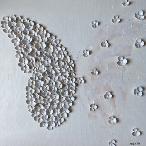 BUTTERFLY MATRIX SHELL di Helen She, Pittura in vendita su Singulart