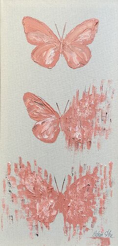 BUTTERFLY MATRIX TRANSFORMATION di Helen She, Pittura in vendita su Singulart