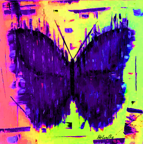 PRINT BUTTERFLY MATRIX van Helen She, Afdruk te koop op Singulart