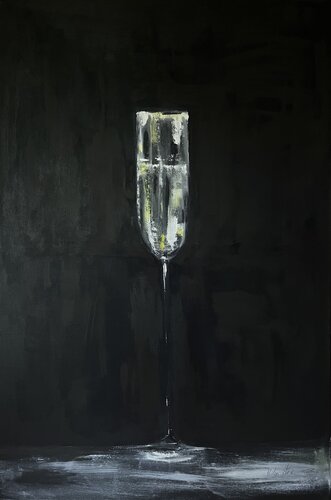 Dom Perignon White Gold Jeroboam van Helen She, Schilderij te koop op Singulart