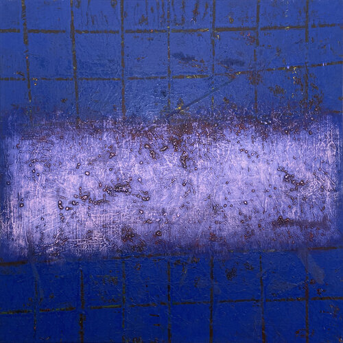 Blue and Purple di Malcolm Koch, Pittura in vendita su Singulart