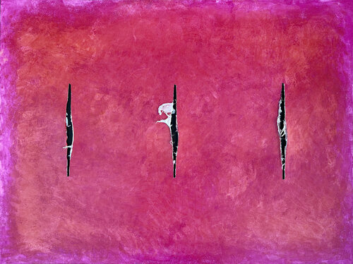 Double Story No:3 van Malcolm Koch, Schilderij te koop op Singulart