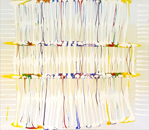 MA Yellow To Blue van Malcolm Koch, Schilderij te koop op Singulart
