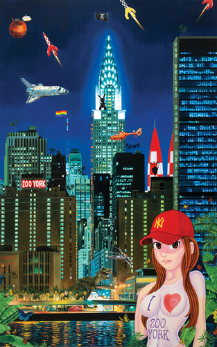 I Love Zoo York Feat Chrysler par Artpusher, Peinture en vente sur Singulart