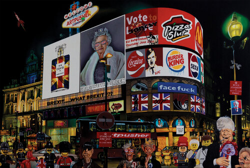 God Save the Queen par Artpusher, Peinture en vente sur Singulart