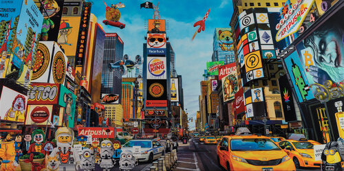 Crypto Square par Artpusher, Peinture en vente sur Singulart