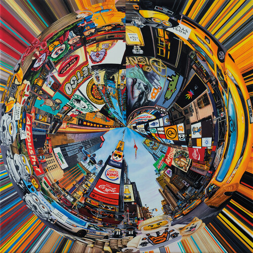 Crypto Square Swirl par Artpusher, Peinture en vente sur Singulart