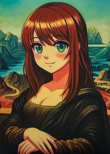 Manga Lisa par Artpusher, Peinture en vente sur Singulart