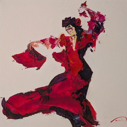 La ropa roja di Tomàs Sunyol, Pittura in vendita su Singulart