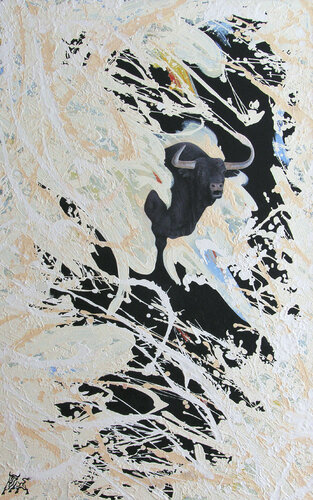 Versión de "Lo profundo" by Toro Tribal, Painting for Sale on Singulart