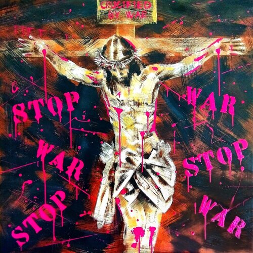 CRUCIFIED BY WAR van Toro Tribal, Schilderij te koop op Singulart