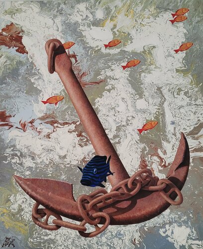 Ancla de Rodas by Toro Tribal, Painting for Sale on Singulart